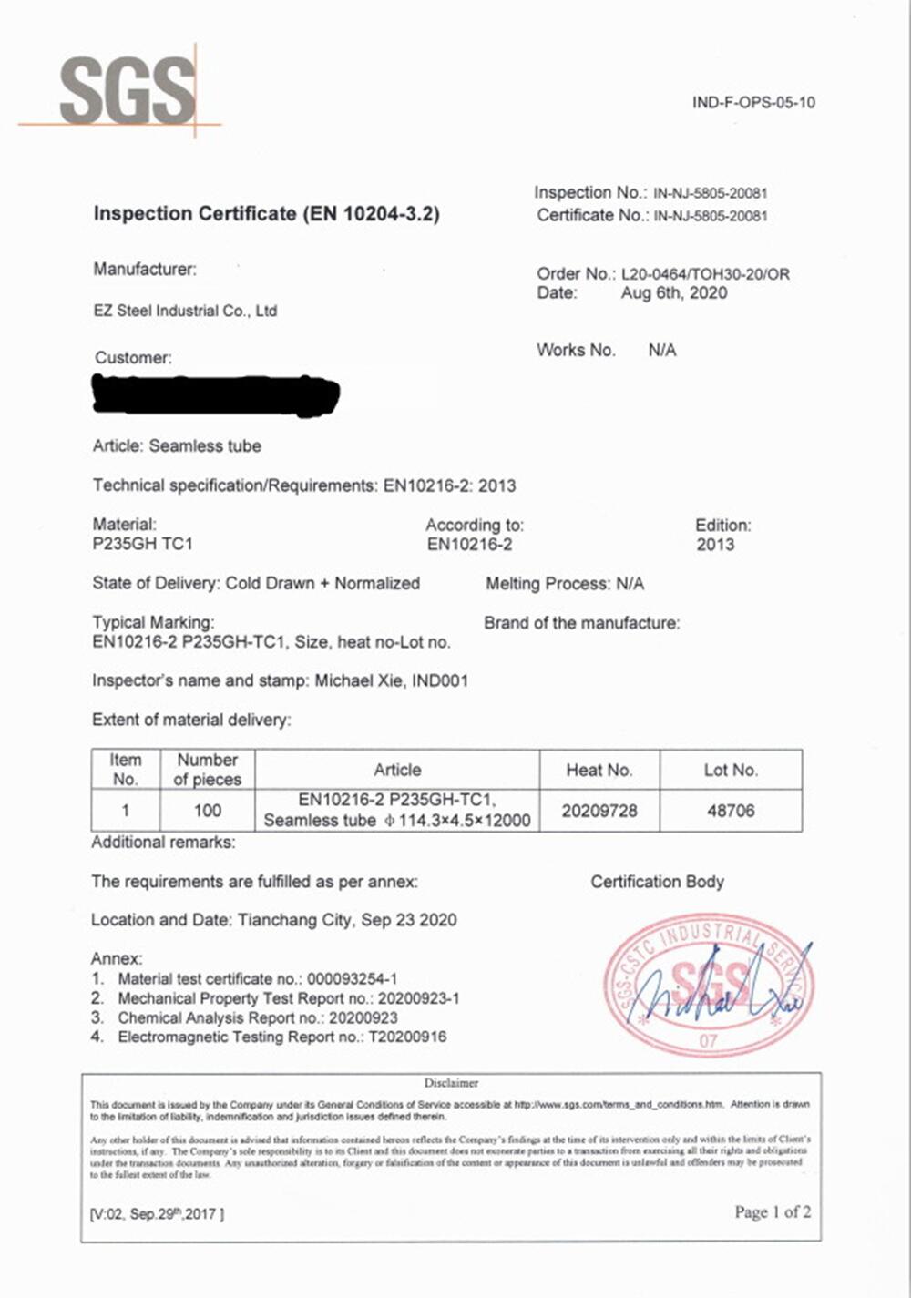 Certificado